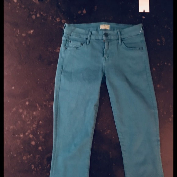 Mother The Looker Wash: Dye-Be Teal NWT  Jeans - Picture 5 of 5